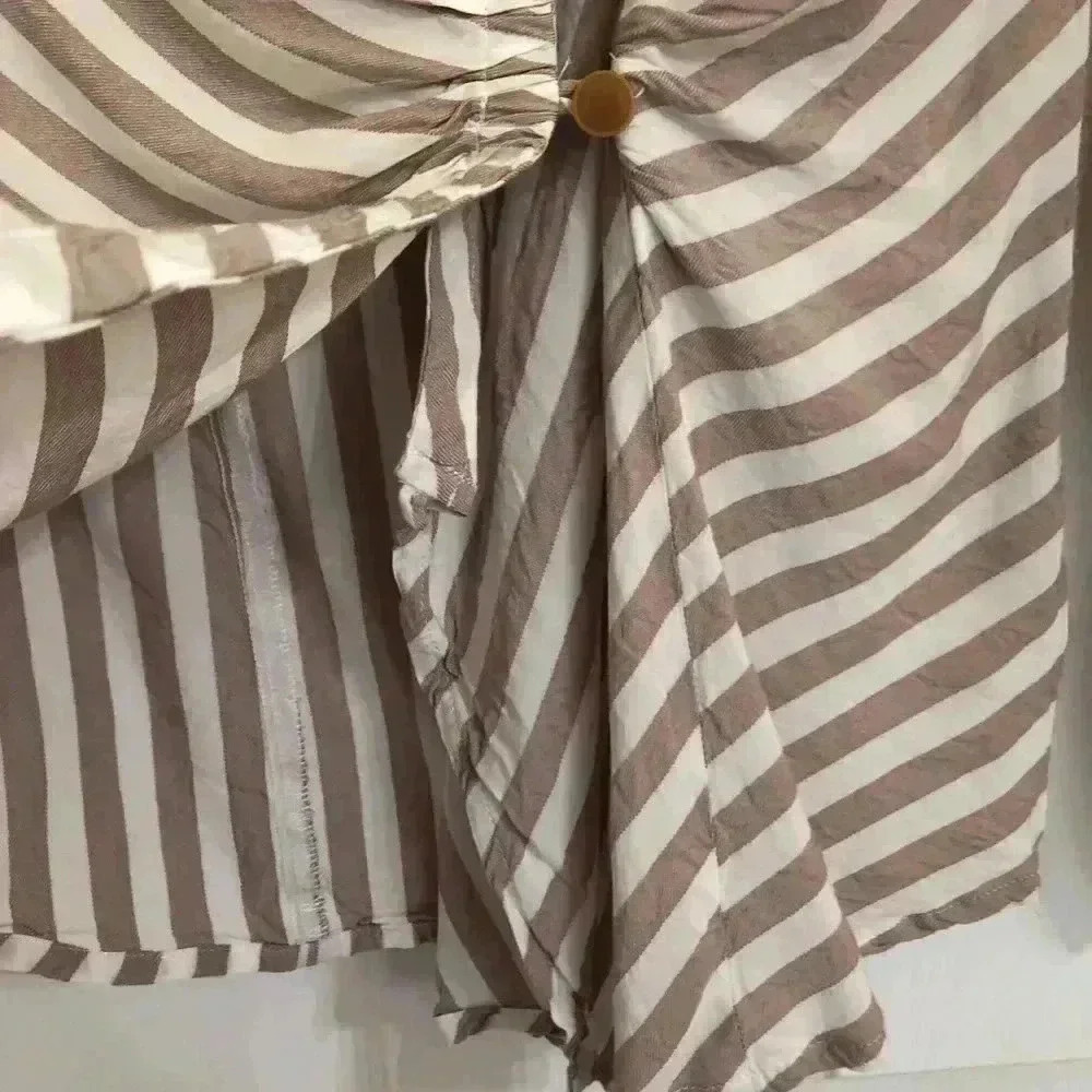 Anthropologie Maeve Striped Marianna Wrap Top XS - Picture 3 of 15